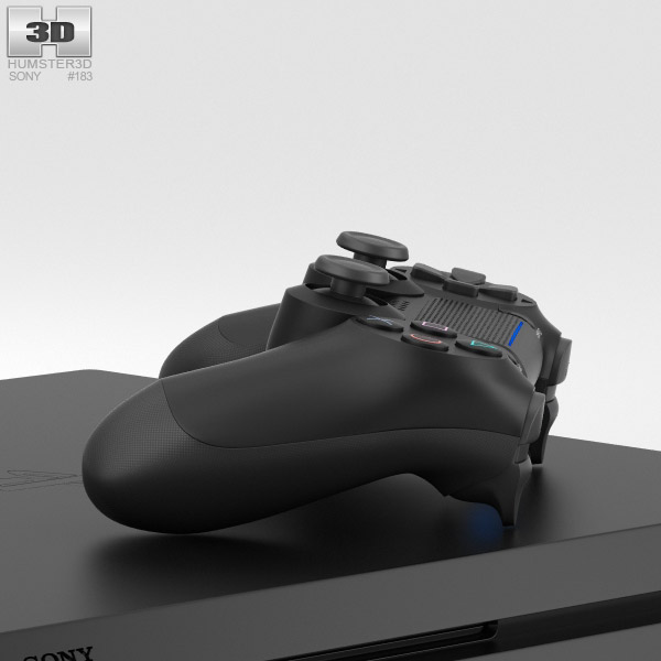 Sony PlayStation 4 Pro 3D model - Download Electronics on