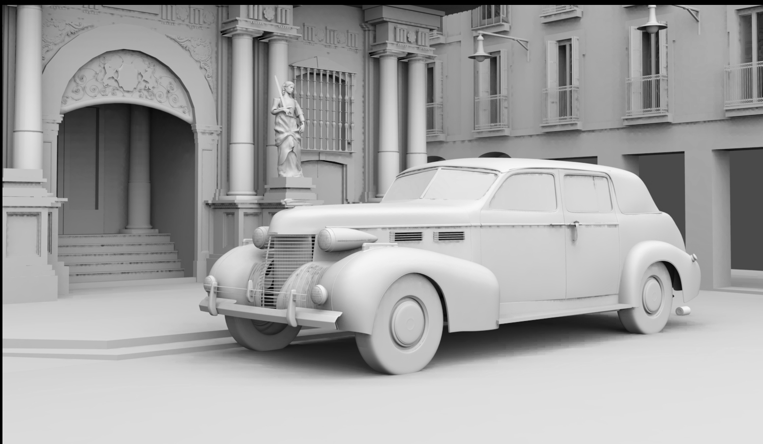 A classic wedding car WIP