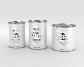 Tin Can Set 3D model