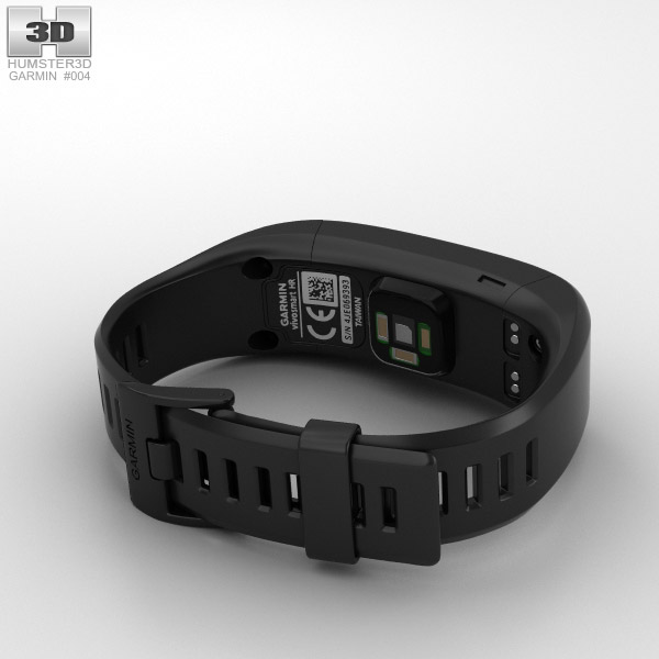 Garmin Vivosmart HR Black 3D model - Download Electronics on