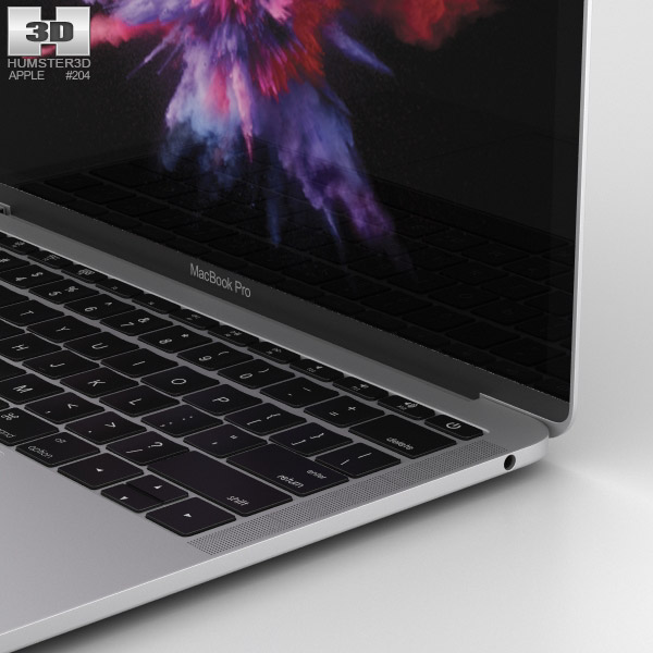Apple MacBook Pro 13 inch (2016) Silver 3D model download
