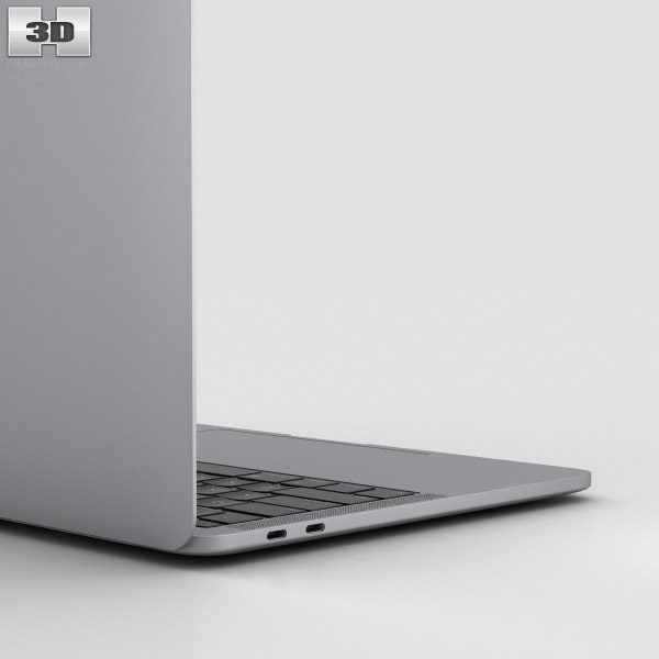 Apple MacBook Pro 13 inch (2016) Space Gray 3D model - Download Electronics  on 3DModels.org