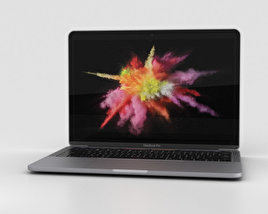 Apple MacBook Pro 13 inch (2016) with Touch Bar Space Gray 3Dモデル