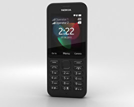 Nokia 222 黑色的 3D模型