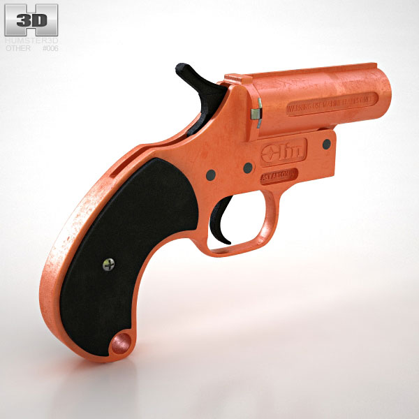 Pistolet modèle 3D . Téléchargement gratuit.