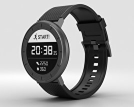 Huawei Fit Grey with Schwarz Band 3D-Modell