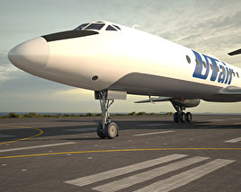 Tupolev Tu-134 3D model