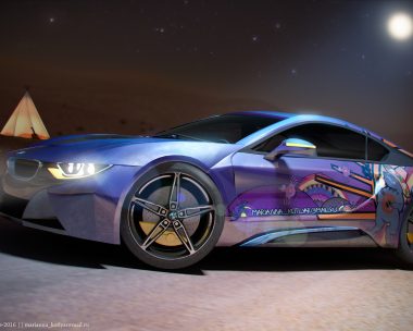 Moonlight desert BMW i8