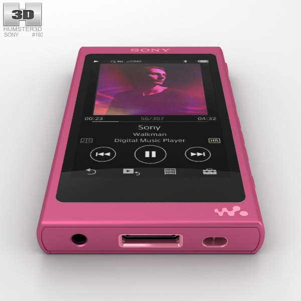 Sony NW-A35 Pink 3D model - Download Electronics on 3DModels.org
