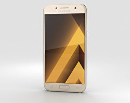 Samsung Galaxy A7 (2017) Gold Sand Modelo 3d