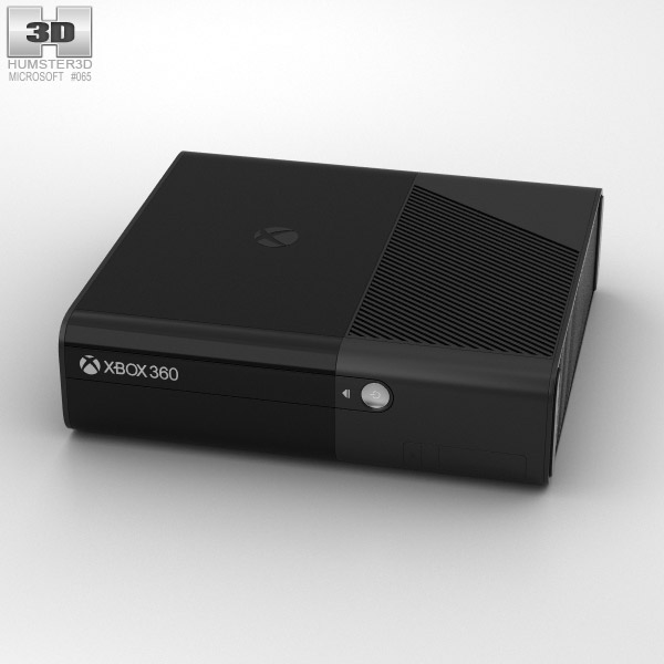Microsoft Xbox 360 E 3D model - Download Electronics on