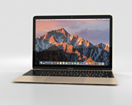 Apple MacBook (2017) Gold 3D模型