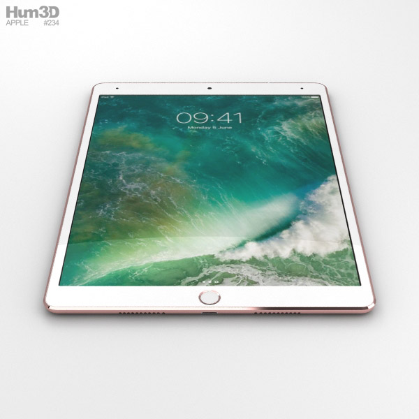 Apple iPad Pro 10.5-inch (2017) Cellular Rose Gold 3D model