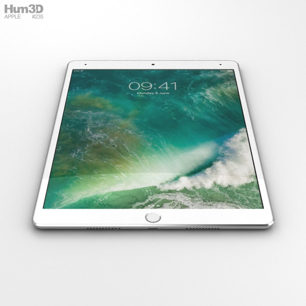 Apple iPad Pro 10.5-inch (2017) Cellular Silver 3D model