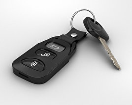 Автомобильный ключ 3D модель