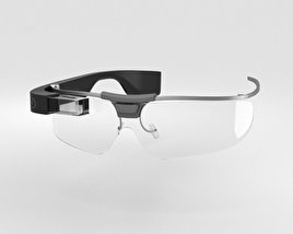 Google Glass Enterprise Edition Schwarz 3D-Modell