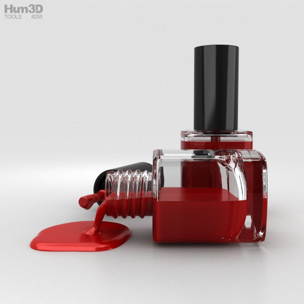 Spilled Nail Polish 3D model - Download Life and Leisure on