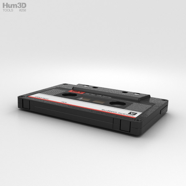 modèle 3D de Ancienne cassette audio avec film déroulé - TurboSquid 2016252