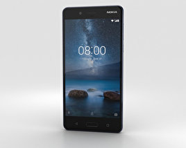 Nokia 8 Polished Blue 3D-Modell