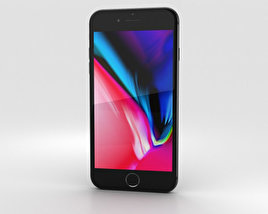 Apple iPhone 8 Plus Space Gray 3D 모델 