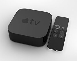 Apple TV 4K Modelo 3d