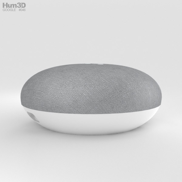 Google Home Mini Chalk 3D model - Download Electronics on