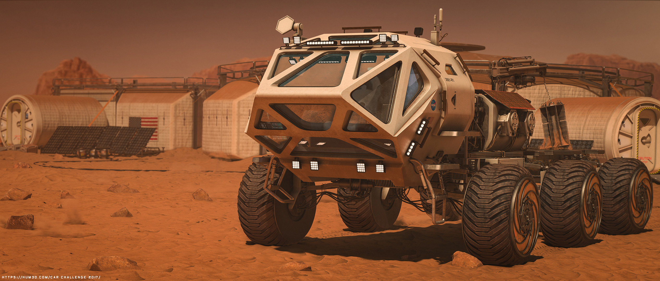 The Martian Rover 3d art