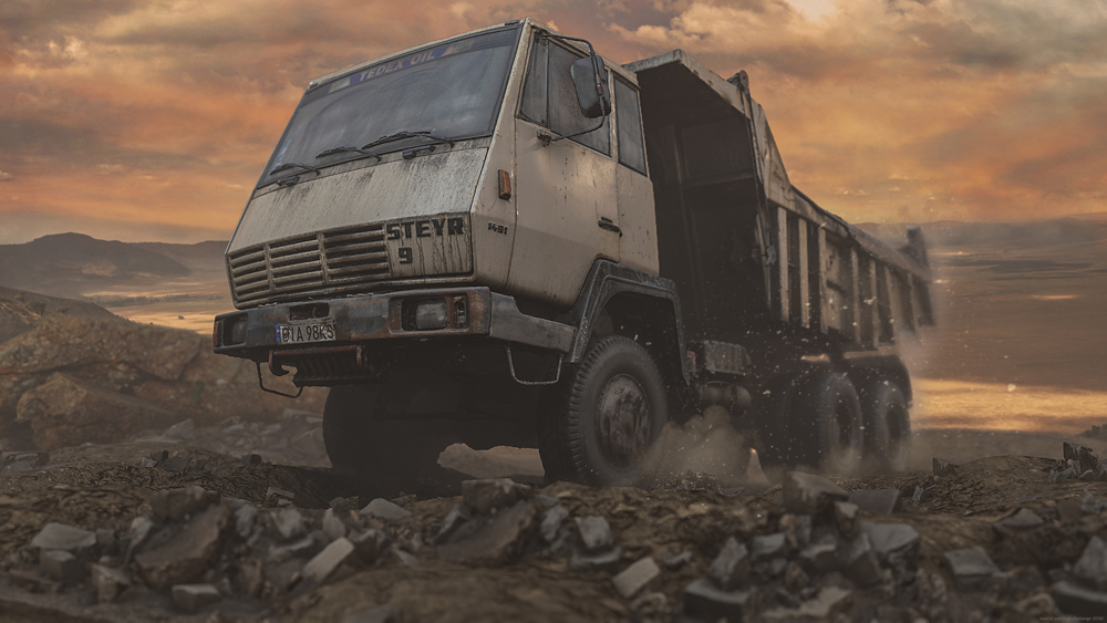 Old Dump Truck by Michal Mierzejewski