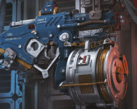 Sci-fi laser gun