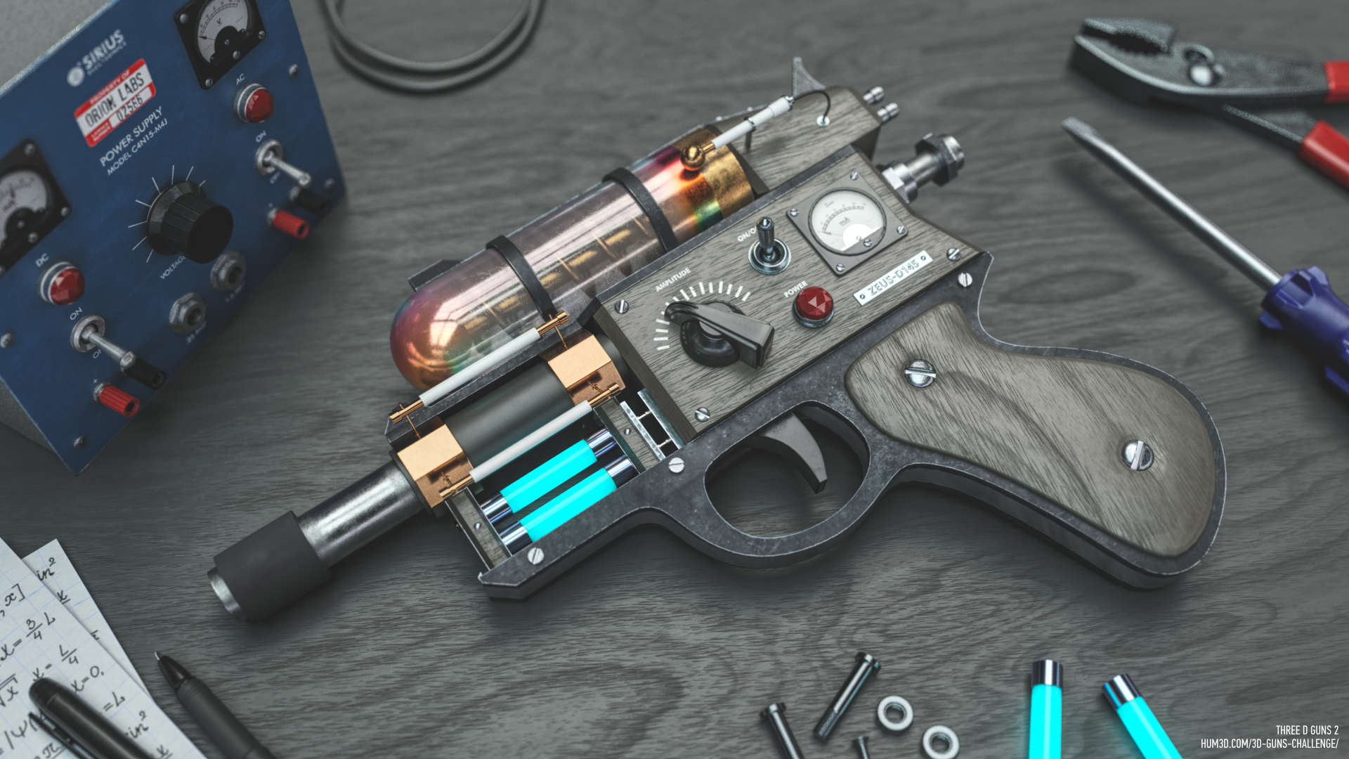 ZEUS-D145 Pistol 3d art