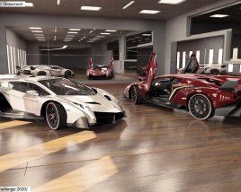 Lamborghini Veneno in 3d Virtual Showroom