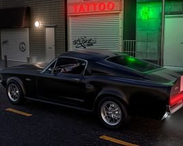Mustang Shelby GT 500 1967 in the city