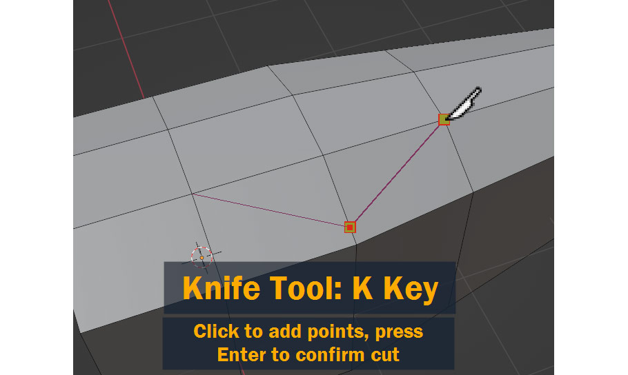 Cutting a cockpit shape using the Knife tool