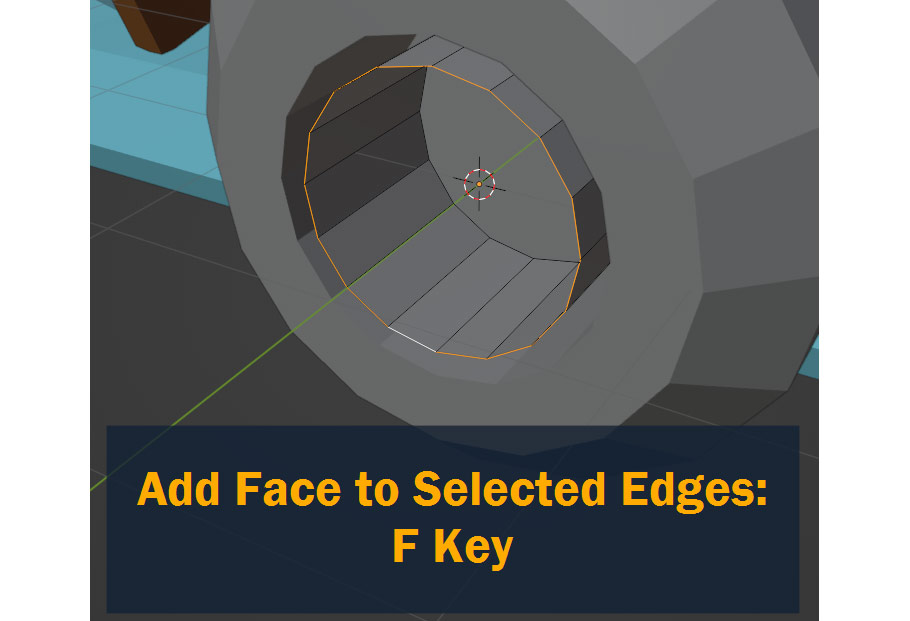 create new face from selected edges