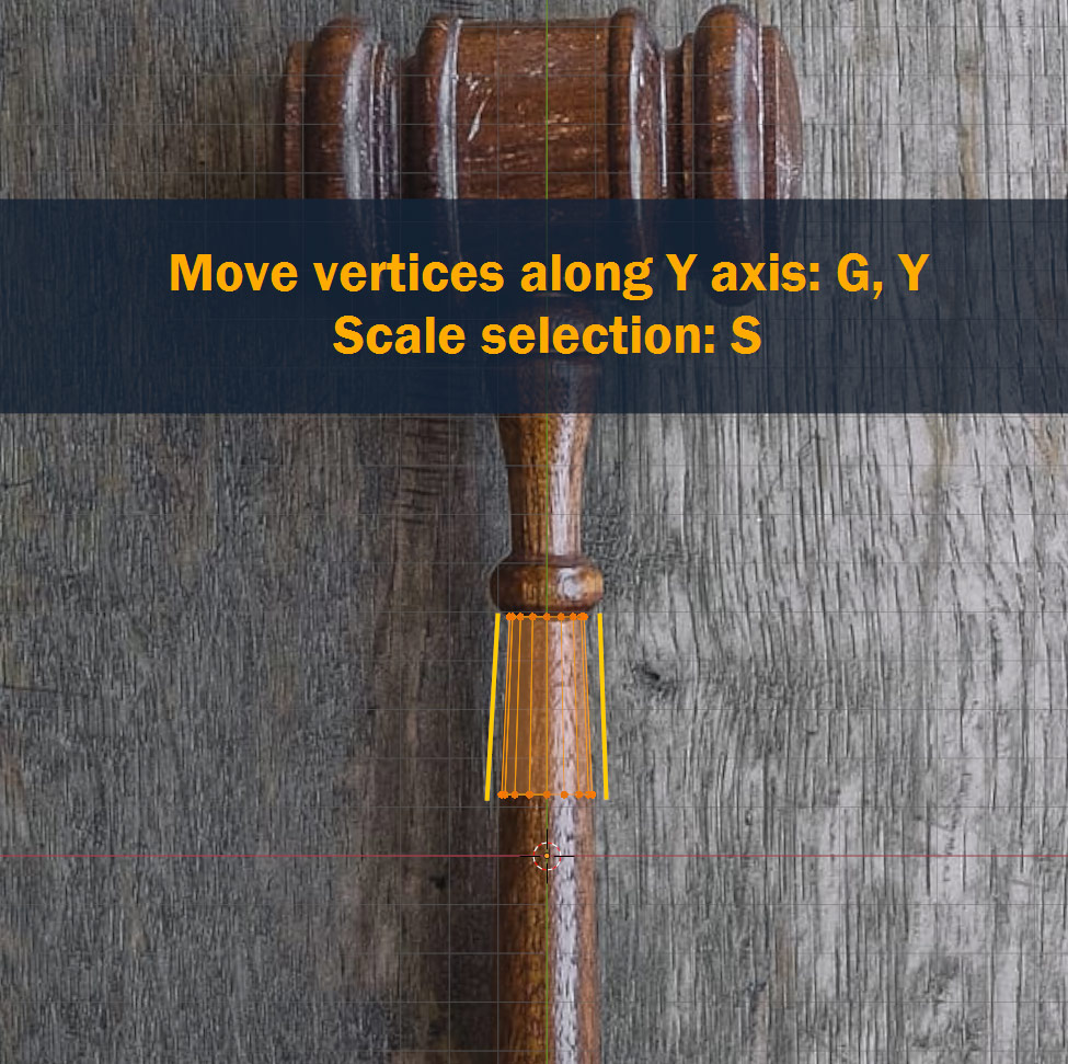 moving vertices scale selection