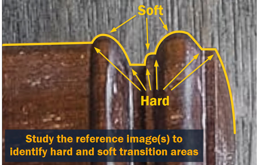 hard soft transition areas