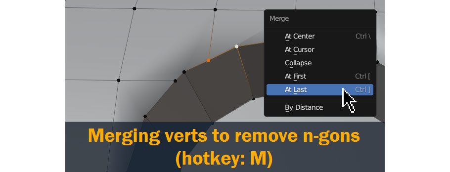 merging vertices