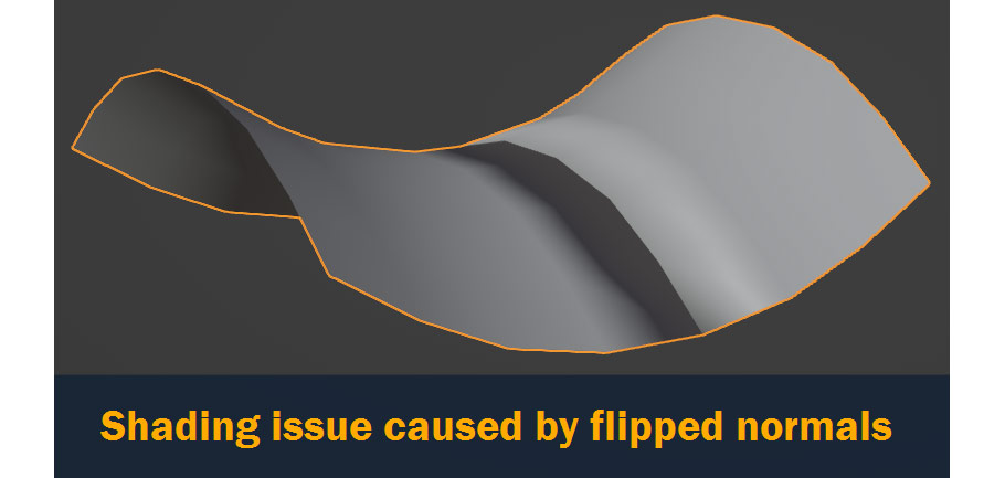 shading issue caused by flipped normals