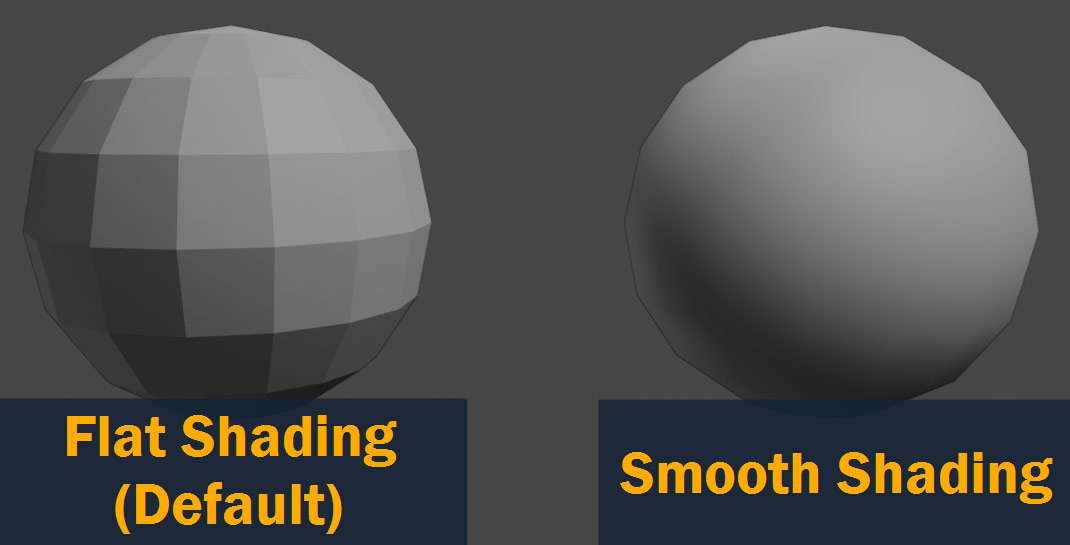 flat vs smooth shading