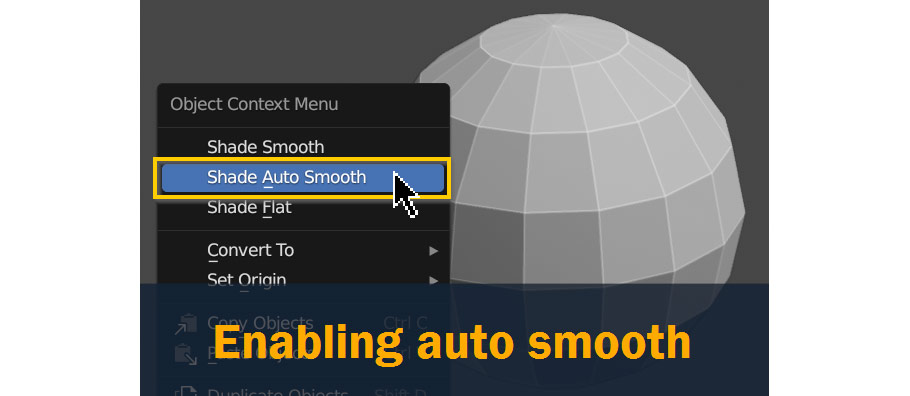 enabling auto smooth
