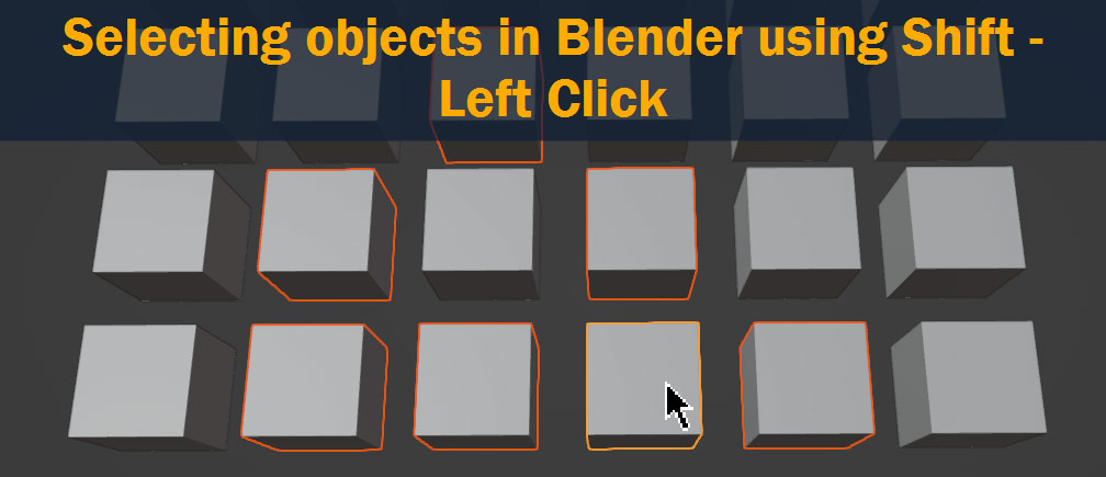 select object in blender hotkey