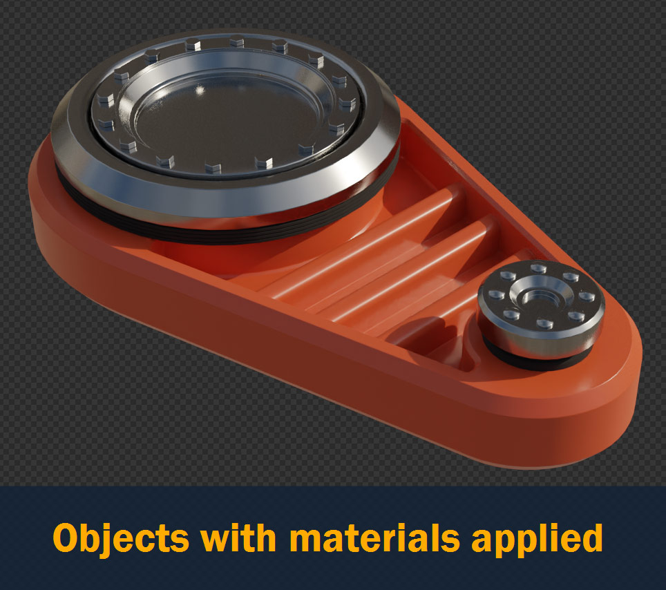 object with material applied
