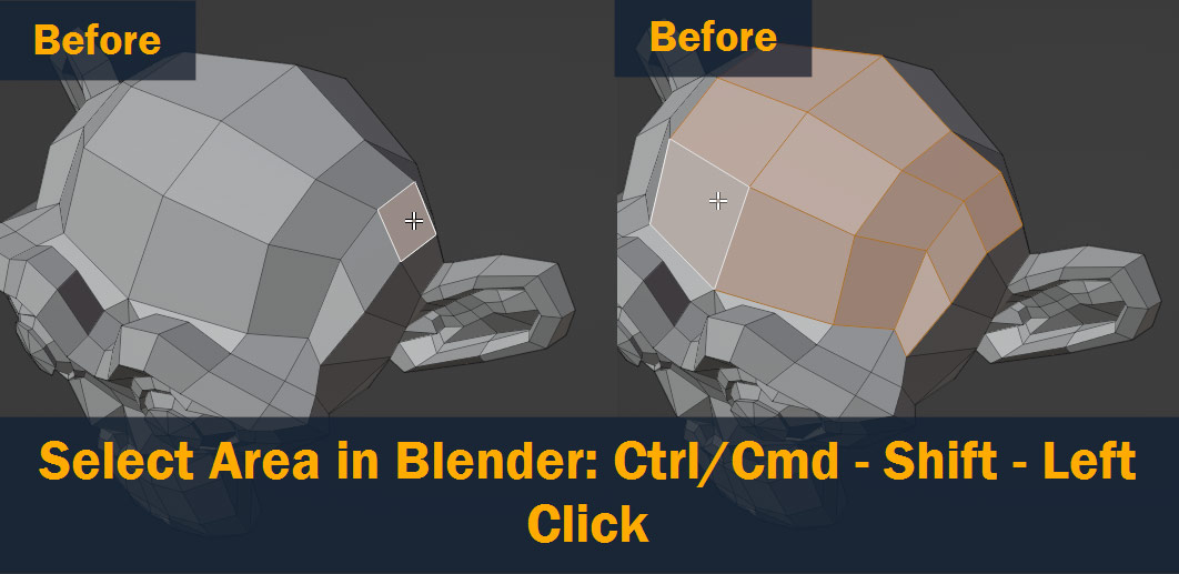 select area in blender