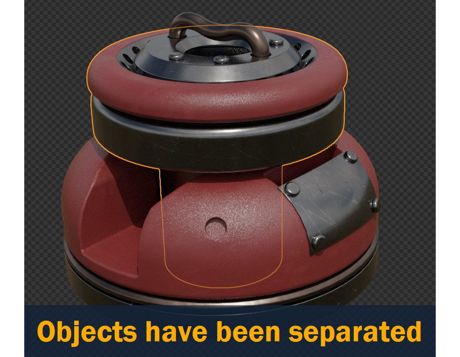 objects have been separated