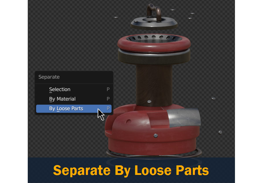 separate by loose parts
