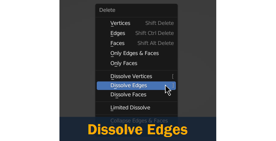 dissolve edges menu