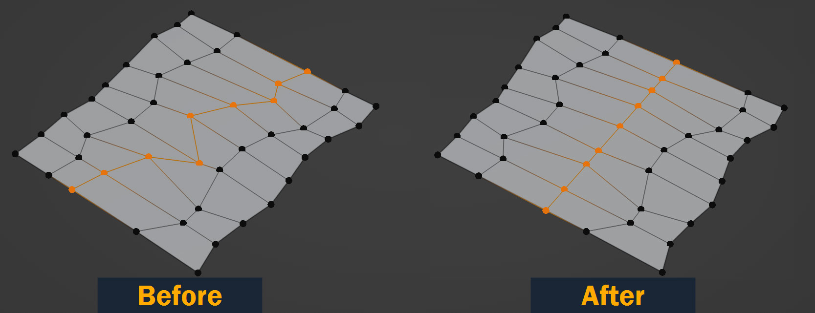 align vertices along an axis