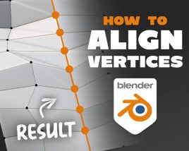 How To Align Vertices in Blender