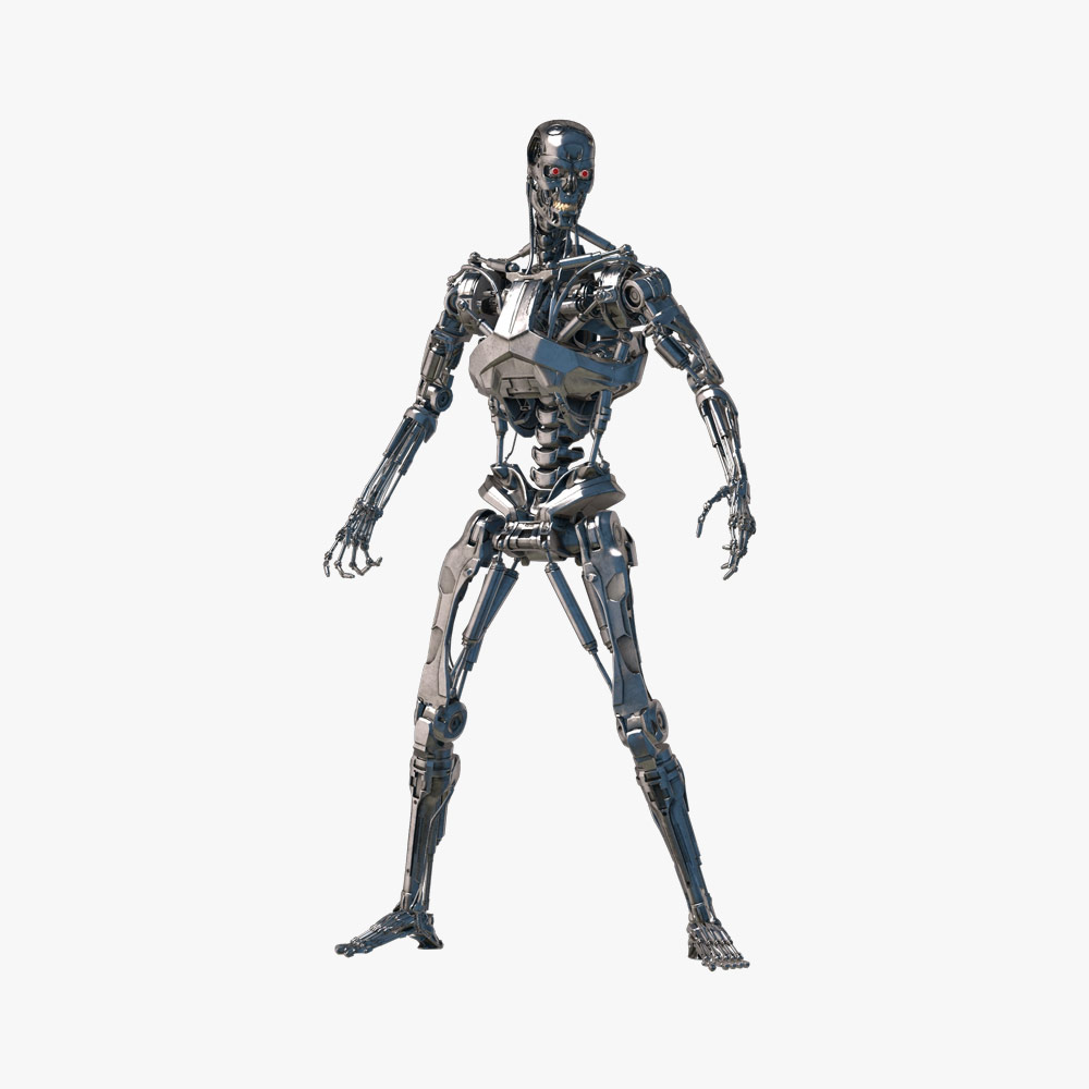 Terminator t-800 3D model in FBX, OBJ, MAX, 3DS, C4D 