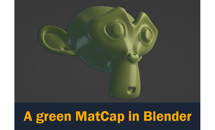 green matcap in blender